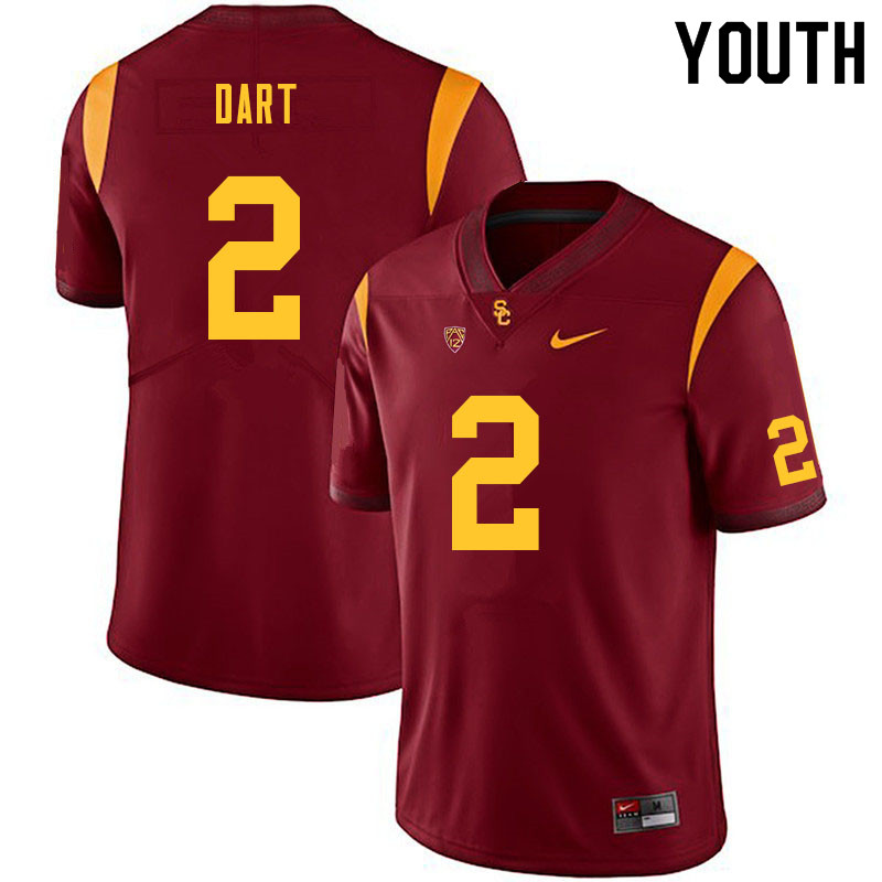 Youth #2 Jaxson Dart USC Trojans College Football Jerseys Sale-Cardinal - Click Image to Close